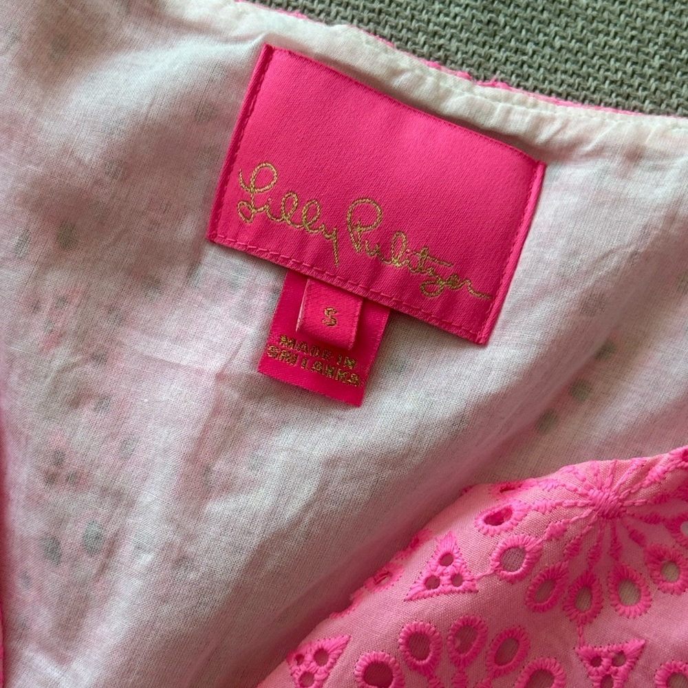 Pink Eyelet Lilly Pulitzer Dress - Picture 8 of 8